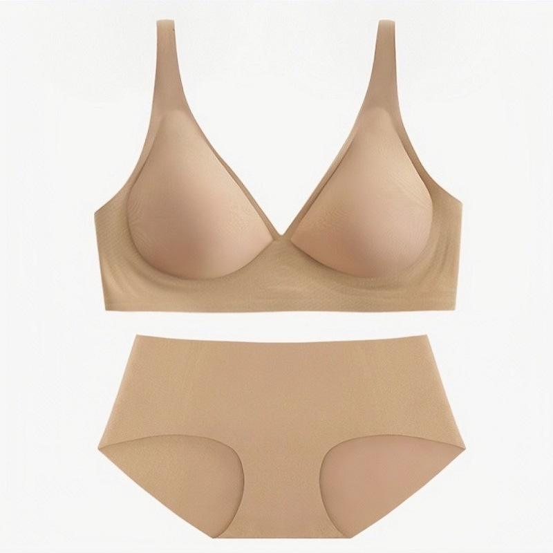 Quality Breathable Push-up Lightweight Seamless Jelly Sports Bra Set for Lounge Wear factory