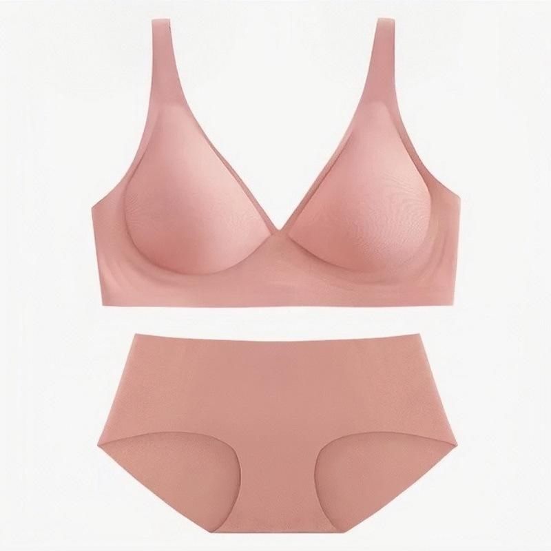 Quality Breathable Push-up Lightweight Seamless Jelly Sports Bra Set for Lounge Wear factory