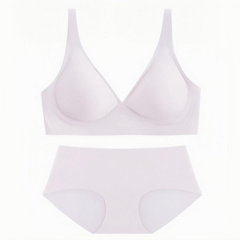 Quality Breathable Push-up Lightweight Seamless Jelly Sports Bra Set for Lounge Wear factory