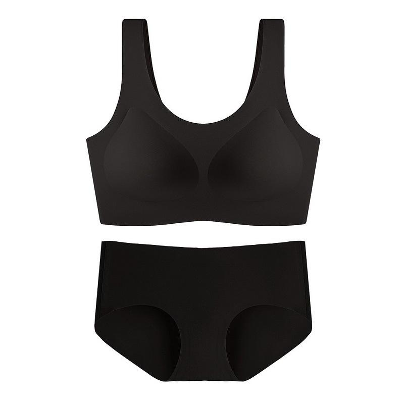 Quality Breathable and Soft Seamless Jelly Sports Bra Set with Medical-Grade Silicone Adhesive in Multiple Colors factory
