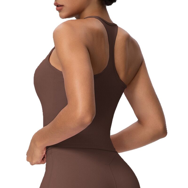 Quality Minimal Moisture-Wicking Women's Sports Top with Breathable Polyamide Fabric for Gym Workouts factory