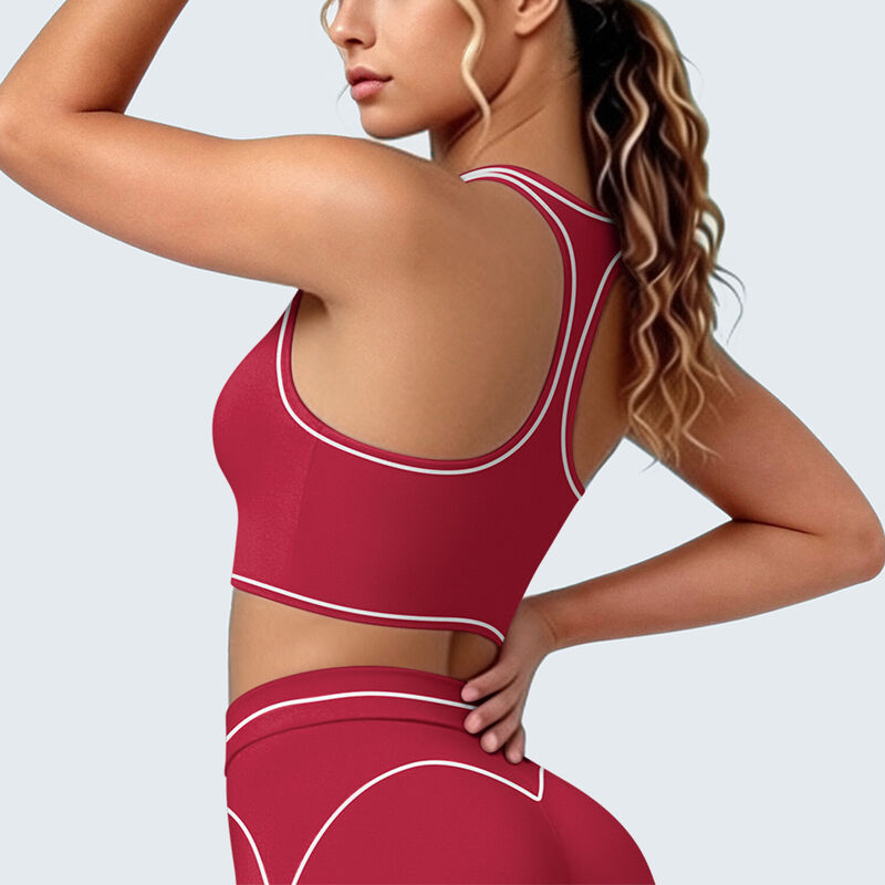 Quality Weightless Elastic Breathable Polyamide Lady's Bra for Christmas Yoga Sessions factory
