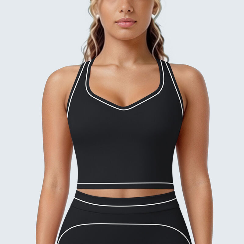Quality Weightless Elastic Breathable Polyamide Lady's Bra for Christmas Yoga Sessions factory