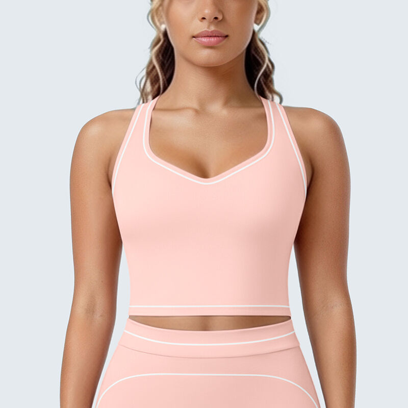 Quality Weightless Elastic Breathable Polyamide Lady's Bra for Christmas Yoga Sessions factory