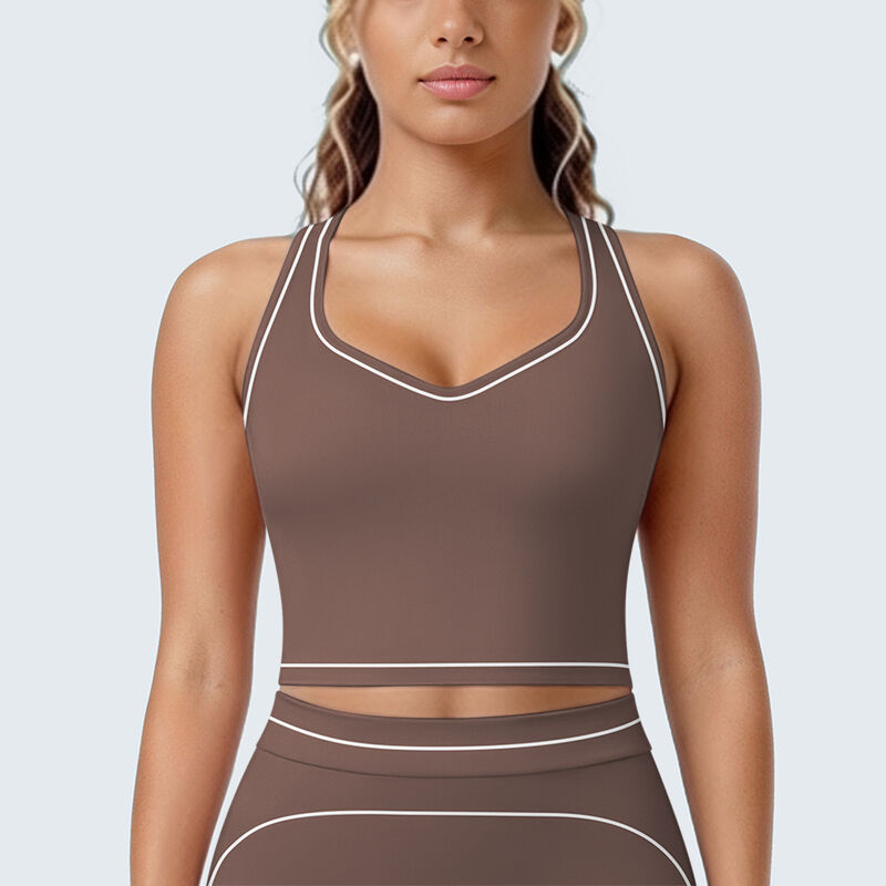 Quality Weightless Elastic Breathable Polyamide Lady's Bra for Christmas Yoga Sessions factory
