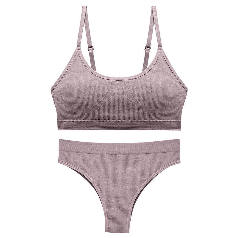 Quality Quick-Dry Unrestricted Fit Breathable Fabric Sports Bra Set for Yoga and Home Workouts factory