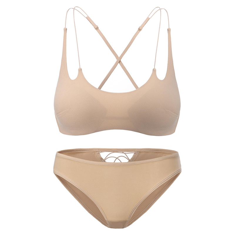 Quality Ultra-Lightweight 360° Full-Breathable Seamless Jelly Sports Bra with Adjustable Racerback Straps factory