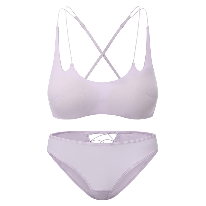 Quality Ultra-Lightweight 360° Full-Breathable Seamless Jelly Sports Bra with Adjustable Racerback Straps factory