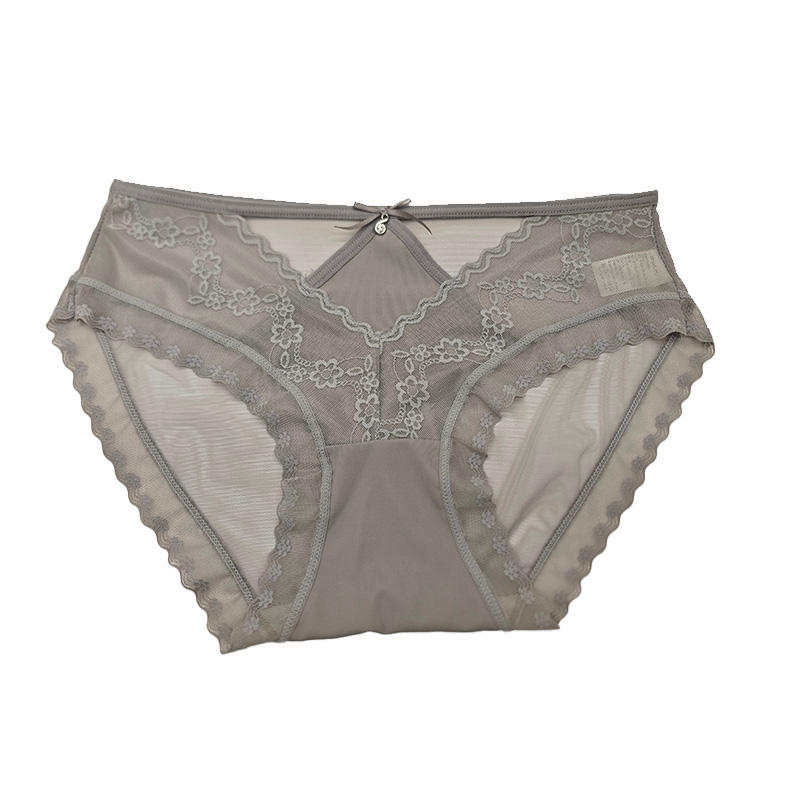 Calidad Graceful Fitting Comfortable Breathable Lace Lady's Brief for Lounge and Daily Wear fábrica
