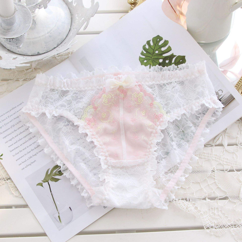 Quality Polished Lace Breathable Cotton Lady's Brief with Ergonomic Fit for Casual Daily Wear factory