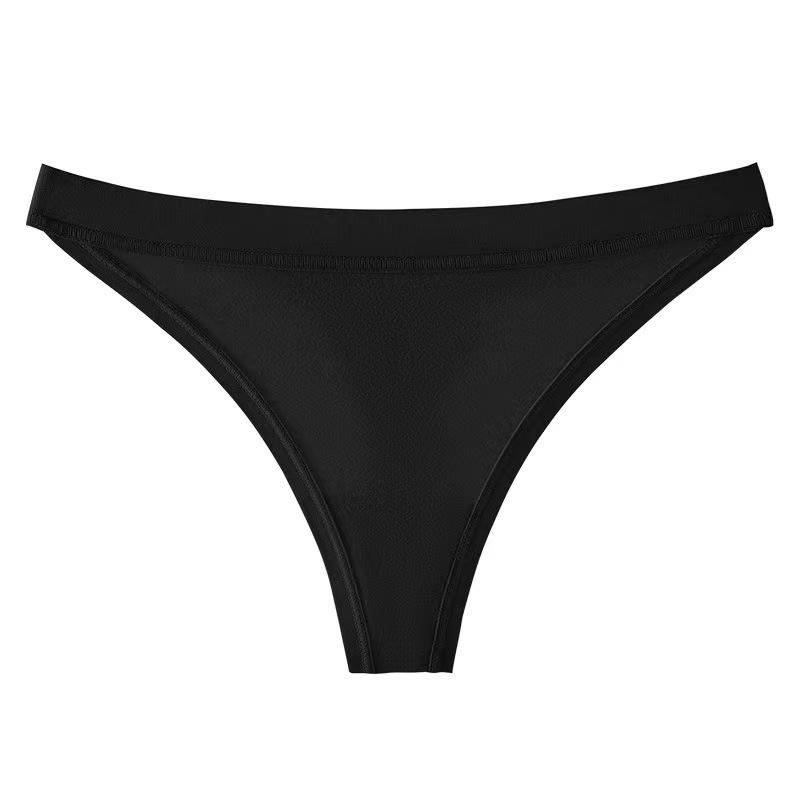Quality 4-Way Stretch Breathable Knit Invisible No-Show Lady's Thong for Everyday Work Wear factory