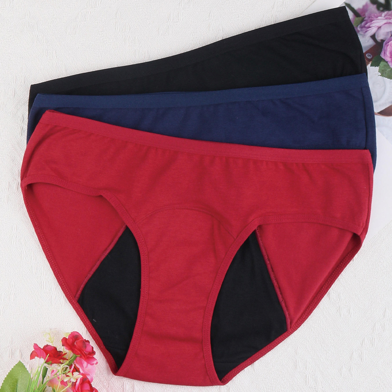 Quality Plus Size Breathable Cotton Women's Brief for Menstrual Friendly Comfort factory