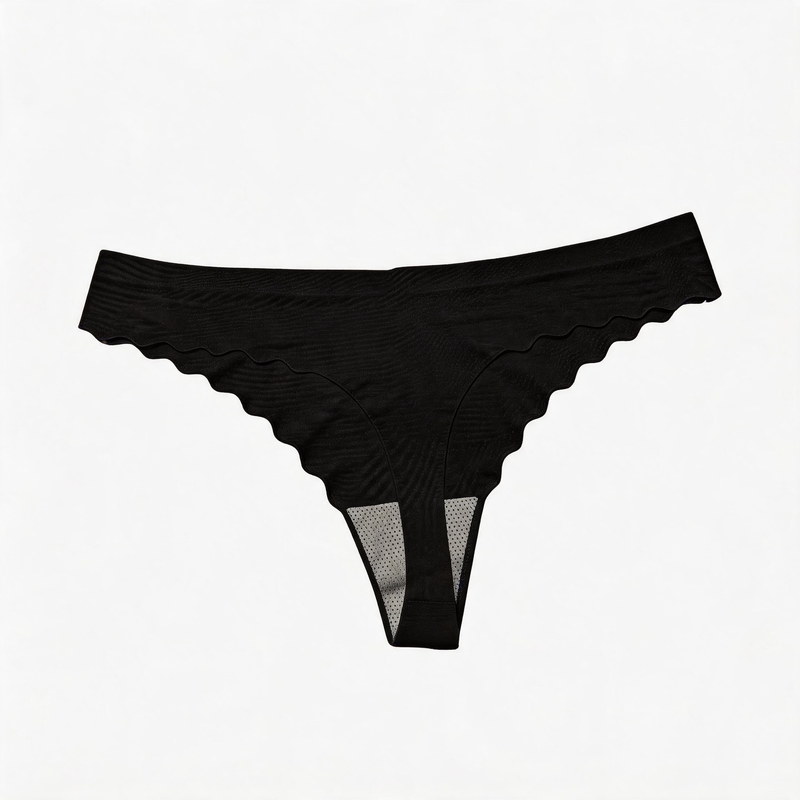 Quality Invisible No-Show Breathable Nylon Women's Thong with Contouring Support for Bikini and Yoga factory