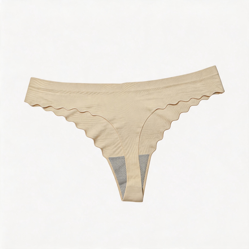 Quality Invisible No-Show Breathable Nylon Women's Thong with Contouring Support for Bikini and Yoga factory