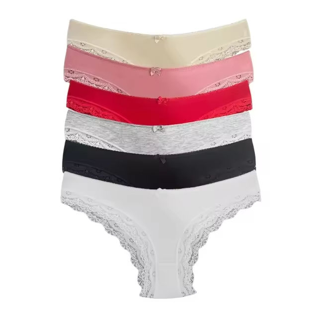 Quality Breathable Lace Women's Thong with No-Show Fit and Tag-Free Chafe-Free Design for Lounge Daily Wear factory