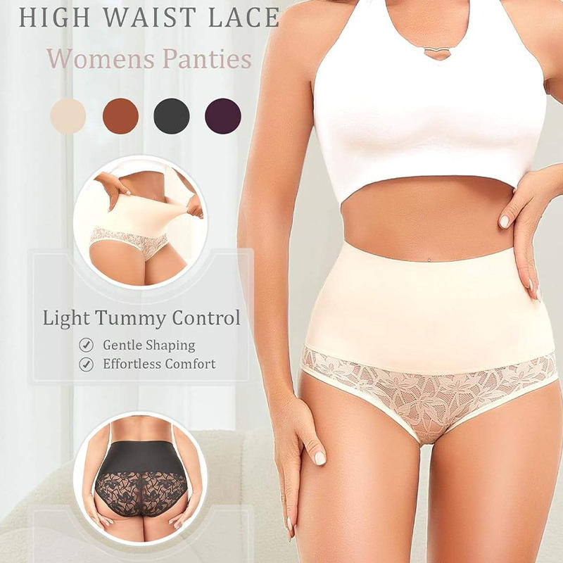 Quality Plus Size Stretchy Breathable Lace Women's Briefs for Postpartum Comfort factory