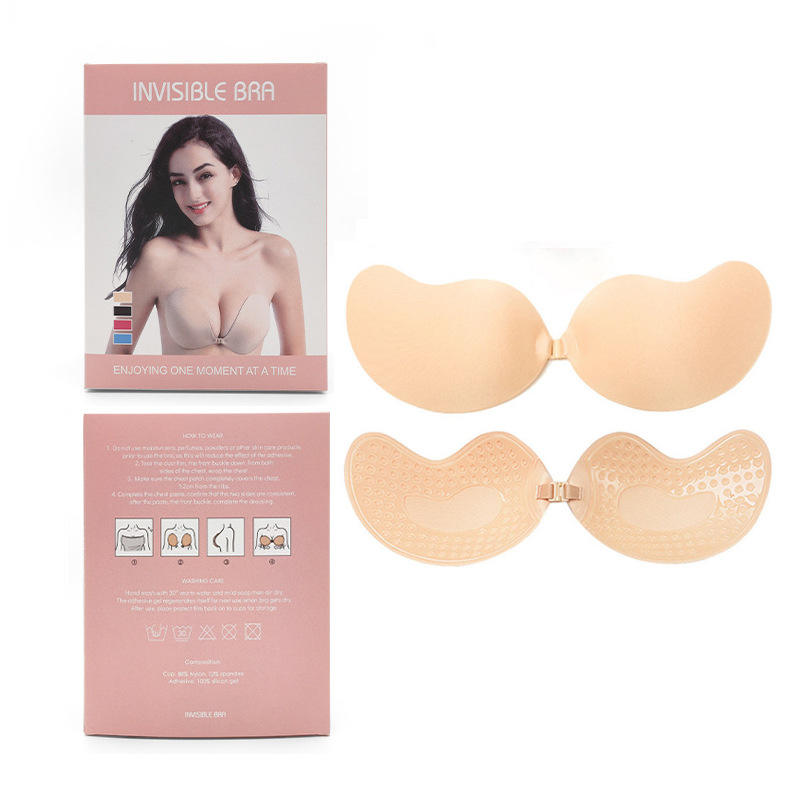 Quality Invisible Seamless Finish Breathable Waterproof Silicone Nipple Covers Bra for Wedding Wear factory