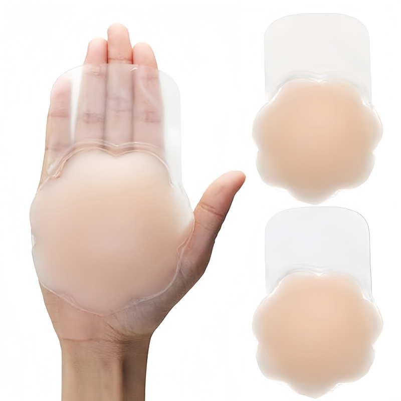 Quality Hypoallergenic Push-Up Lifting Silicone Breast Pads with Breathable Micro-Porous Design for Sensitive Skin factory