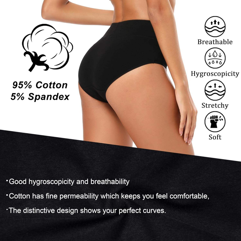 Quality Stretchy Comfortable High-Rise Breathable Women's Cotton Briefs for Formal Wear factory