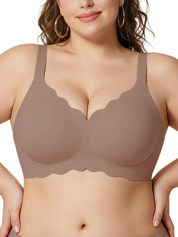 Quality Plus Size Seamless Jelly Sports Bra with Plush Soft Fabric and Wireless Seamless Support for Everyday Outdoor Activities factory