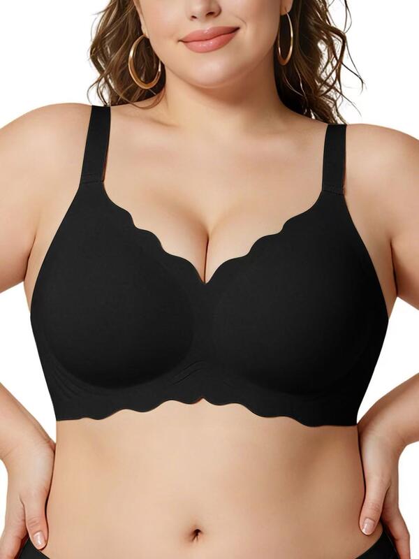 Quality Plus Size Seamless Jelly Sports Bra with Plush Soft Fabric and Wireless Seamless Support for Everyday Outdoor Activities factory
