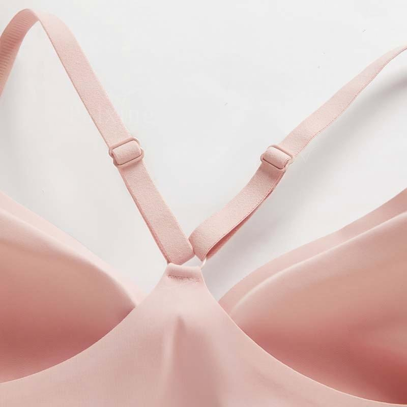 Quality Breathable Seamless Smooth Microfiber Jelly Sports Bra - Wireless Jelly Sports Bra for Walking Jogging Light Exercise factory