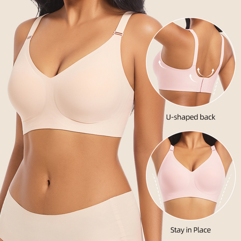 Quality Plus Size Seamless Jelly Sports Bra Elastic Seamless Bra for Daily Commute and Casual Outings factory