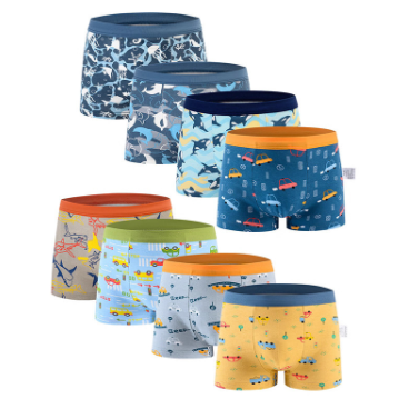 Quality Comfortable Versatile Breathable Children's Boxer Cotton Kids Underwear for Everyday Home Wear factory