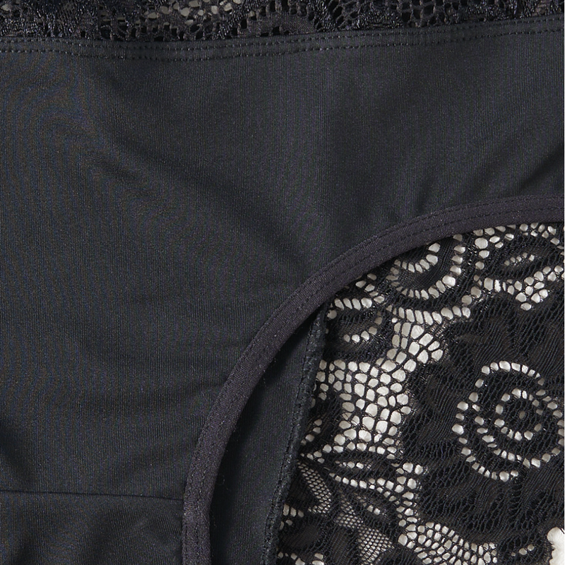 Quality Lightweight Breathable Women's Lacy Briefs with Elegant Delicate Lace and Stay-Put Contoured Fit for Lounge at Home factory