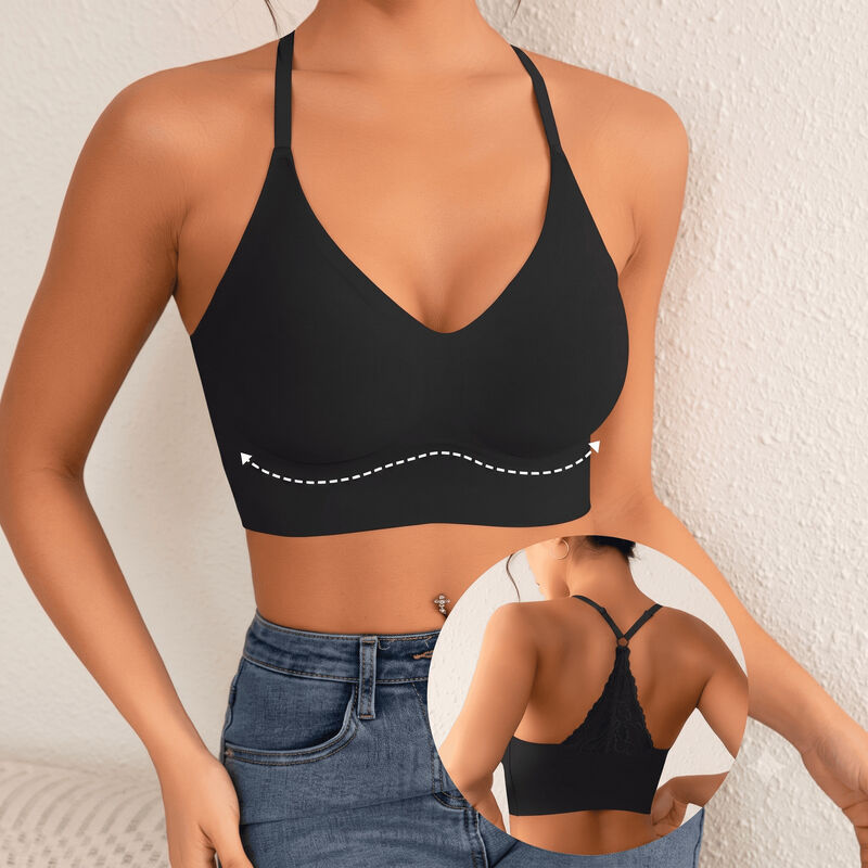 Quality Breathable Soft Flexible Seamless Jelly Sports Bra and Wireless Jelly Bra for Daily Light Exercise factory