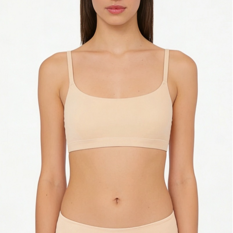 Quality Elastic Versatile Soothing Racerback Bra Wire-Free Everyday Bra for Daily Commute and Office Work factory
