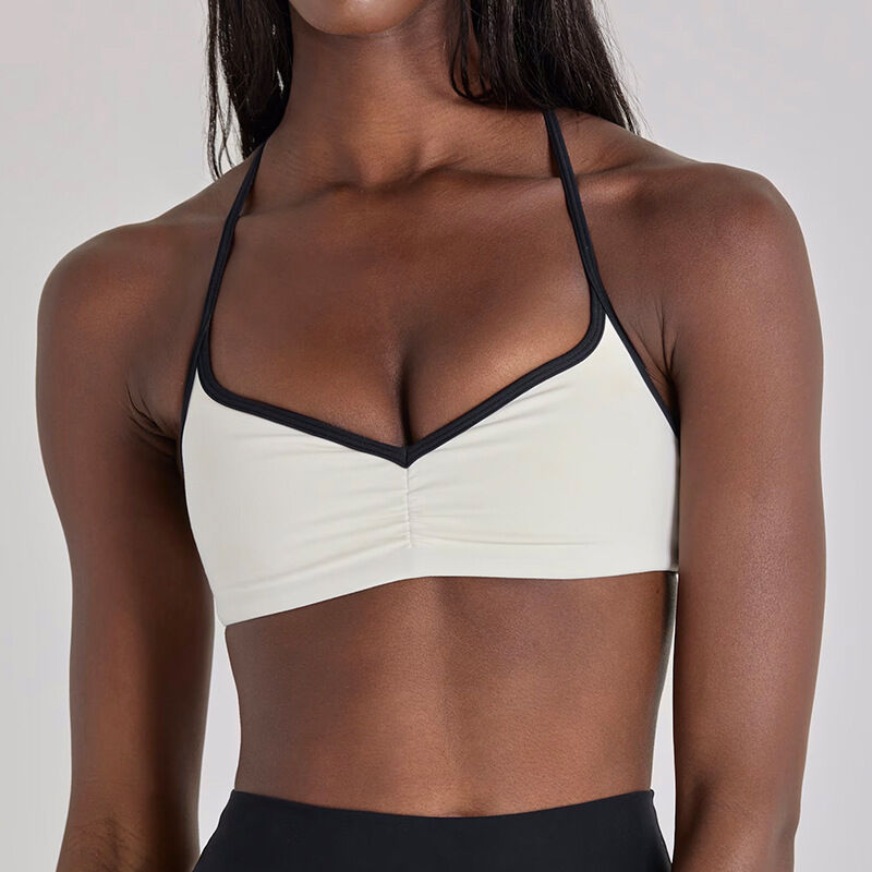 Quality Breathable Unrestricted Lightweight Minimal Sports Bra Wire-Free Seamless Sports Bra for Lounge Gym Light Exercise factory