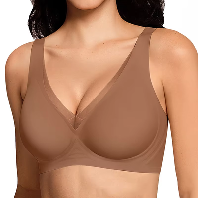 Quality Cool Breathable Knit Seamless Jelly Sports Bra For Wear All Day factory