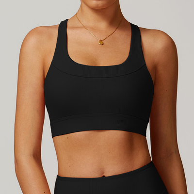 Quality Unnoticeable Flat Fresh Seamless Jelly Sports Bra For Layering Under Tees factory