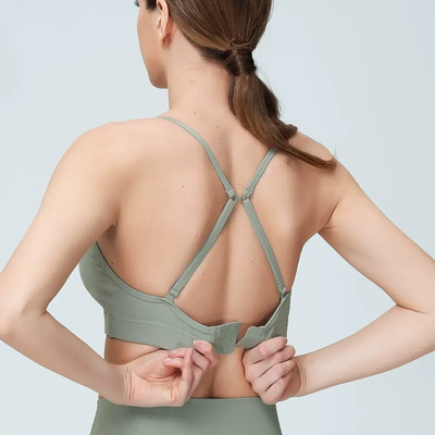 Quality Versatile Tough Breathable Seamless Jelly Sports Bra For Gym To Street factory