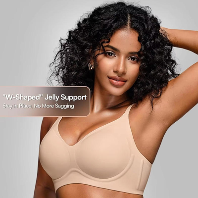 Quality Snug Refreshing Elastic Seamless Jelly Sports Bra For Daily Wear factory