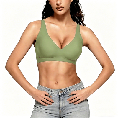 Quality Durable Carefree Invisible Seamless Jelly Sports Bra For Daily Wear factory