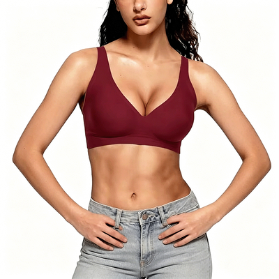 Quality Durable Carefree Invisible Seamless Jelly Sports Bra For Daily Wear factory