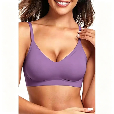 Quality Silky Soft Quick - Dry Seamless Jelly Sports Bra For Warm - Ups And Cool- Downs factory