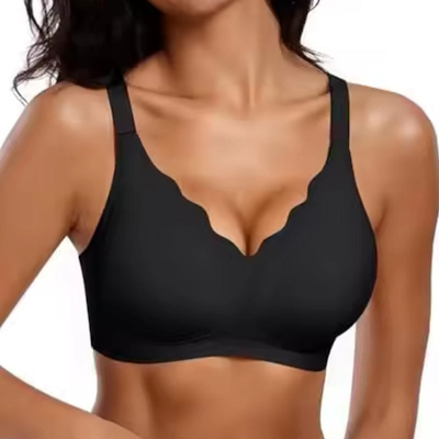 Quality Breathable Unnoticeable Unshifting Seamless Jelly Sports Bra For Work factory