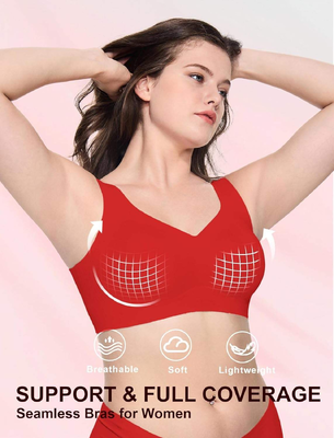 Quality Elastic Firm Buttery Fresh Seamless Jelly Sports Bra For Lounge Sleep factory