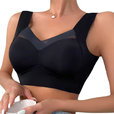 Quality Shaping Stretchy Translucent Seamless Jelly Sports Bra For All Day Wear factory