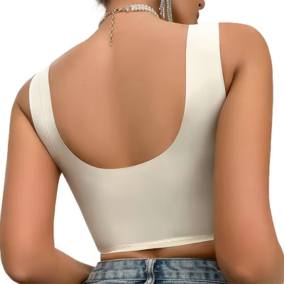 Quality Shaping Stretchy Translucent Seamless Jelly Sports Bra For All Day Wear factory
