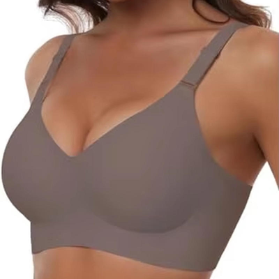 Quality Stretchy Invisible Unshifting Seamless Jelly Sports Bra For Under Tees factory