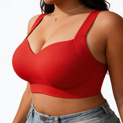 Quality Fitted Stable Weightless Cozy Seamless Jelly Sports Bra For Lounge Sleep factory