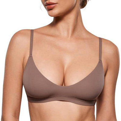 Quality Quick Dry Versatile Sporty Wireless Jelly Strip Bra For Everyday Multi - Use factory