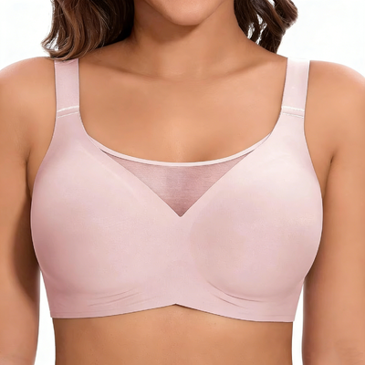 Quality Breathable Unnoticeable Supportive Wireless Jelly Strip Bra For All - Day Wear factory