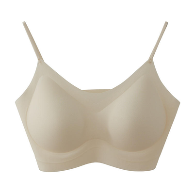 Quality Silky Shaping Adjustable Wireless Jelly Strip Bra For All - Day Wear factory