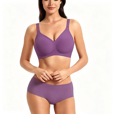 Quality Feminine Unnoticeable U - Back Jelly Push Up Bra For Everyday Layering factory