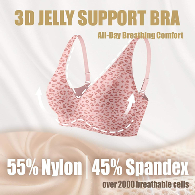 Quality Versatile Breathable Stable Seamless Jelly Push Up Bra For Everyday factory